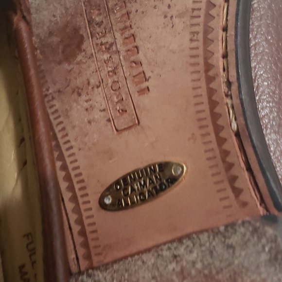 Florsheim Imperial 9D genuine caiman chestnut with tassels mens loafers main image 6